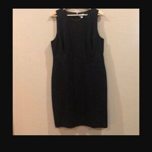 JCREW FACTORY || NWOT black shift dress 14